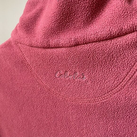 Cabela’s Lightweight Fleece 1/4 Zip Pullover Shirt Clay S - Picture 4 of 7